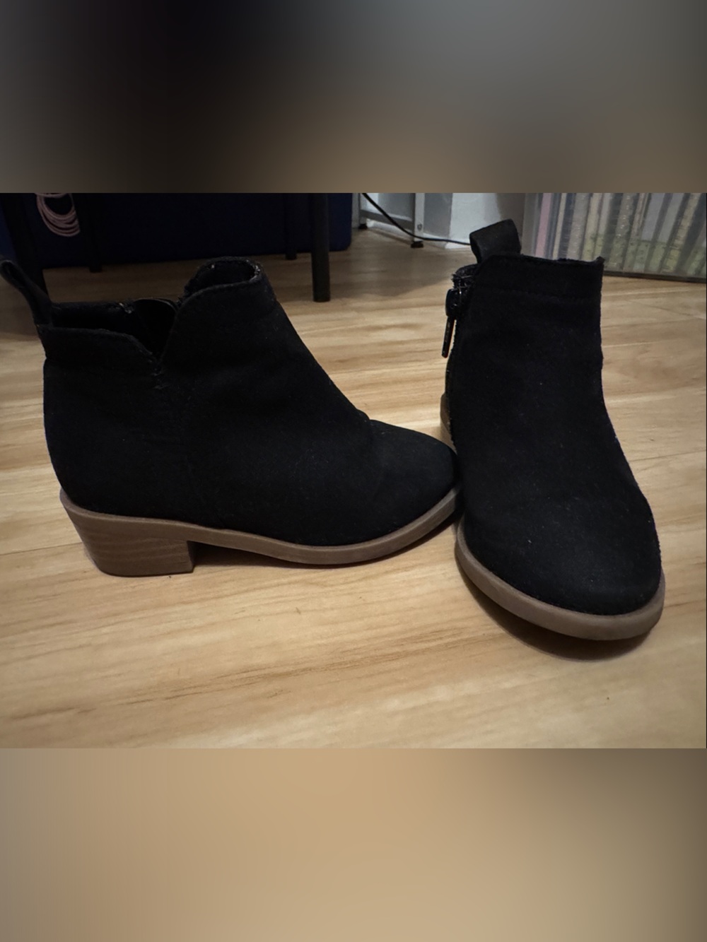 Women's Black Suede Ankle Boots by